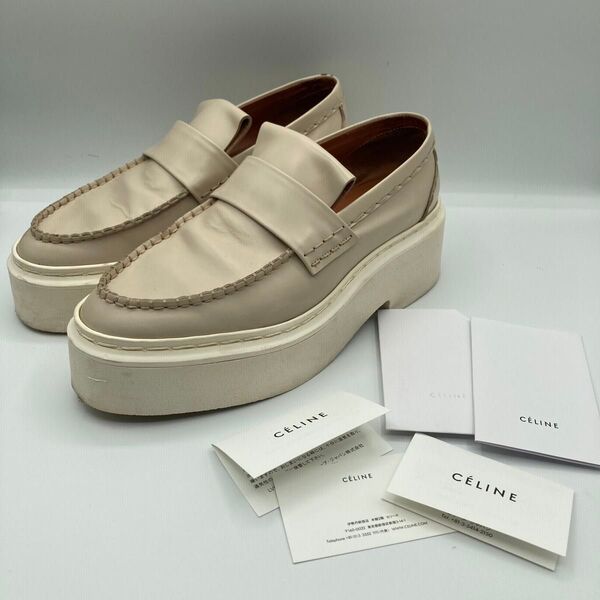 【良品】CELINE フリンジローファー厚底 フィービー 箱付き 希少品