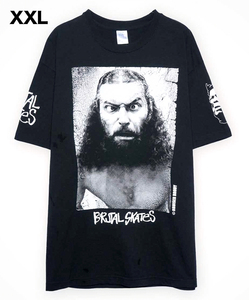 XXLサイズ HxS BRODY FACE T Tシャツ TEE BLACK ブルーザー ブロディ 廣田彩玩所 BRUTAL SKATES HxSxK HS