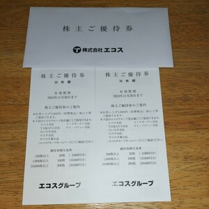 エコス　株主優待　60枚　6000円分