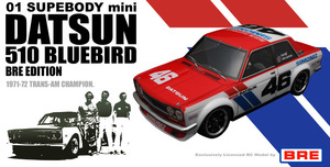 ☆ABC HOBBY mini☆ ダットサン・510ブルーバード　BREエディションボディ☆新品