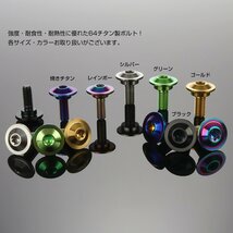 M5×15mm P0.8 円筒部直径8mm 64チタン 段付きフランジボルト トルクス穴 焼きチタン JA1055_画像3