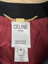 【0455】 CELINE セリーヌ セットアップ　ジャケット　スカート　赤　レッド　レディース　40サイズ_画像9