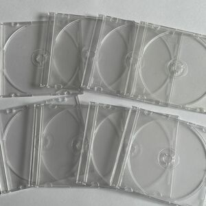 《used》 CDケース 空ケース スリムCDケース プラスチックケース 透明　 DVDケース CD DVD