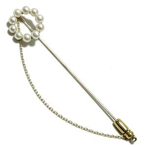 [ great popularity ] Mikimoto MIKIMOTO lady's brooch pearl pearl Gold K14