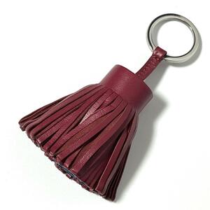 [ beautiful goods *bai color ] Hermes HERMES lady's key holder key ring charm 