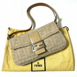 FENDI フェンディ ウール ニット ズッカ バケット バッグ HB03037