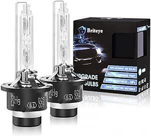 Briteye 車用ヘッドライト HID D2S バルブ 車検対応 6500K 高輝度 純正交換用 HIDライト 35W 12