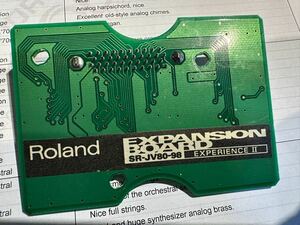 Roland SR-JV80-98 Expansion Board 動作確認済み