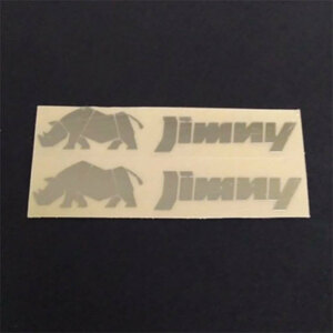 SUZUKI JIMNY 　ジムニー　インテリアシール（金属製）　シルバー　２個セット