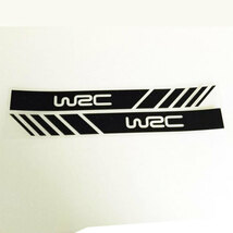 WRC　ドアミラーステッカー　黒（ブラック）１セット_画像1