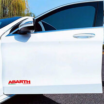 ABARTH アバルト ステッカーデカール RED（赤）　２枚セット_画像5