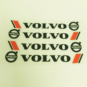 VOLVO 　Volvo　ステッカー Black文字　４個組　1枚