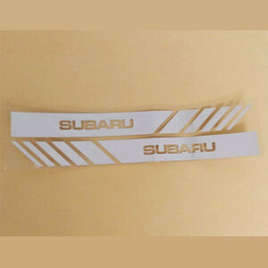 SUBARU　スバル　ドアミラーステッカー　シルバーホワイト（白）１セット