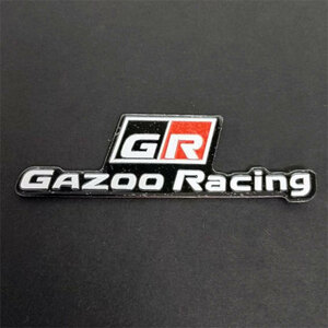 GR　Gazoo Racing　(GR ガズーレーシング)アルミニウムステッカーD　１個