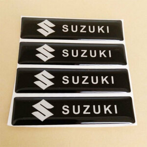 SUZUKI スズキ　 エポキシ３Dステッカー　 ４個セット Bタイプ