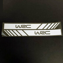WRC　ドアミラーステッカー　シルバーホワイト　１セット_画像1