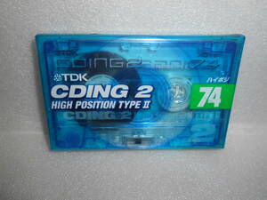 TDK CDING2 audio cassette tape 74 minute 1 volume high position 