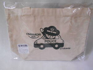 POLICE　トートバッグ　1個　反射印刷　製造上のほつれあり