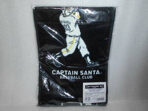 CAPTAIN SANTA　キャプテンサンタ　ホークスコラボ　タオルマフラー　ブラック　1枚　約20×110㎝　福岡ソフトバンクホークス