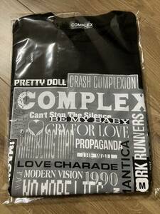 コンプレックスcomplex日本一心 20240515,16 TOKYO DOME SONG LIST Tシャツ ブラックMサイズ 新品未開封