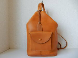  original leather * leather atelier [. hoe ..]* leather rucksack * rucksack * backpack Camel 