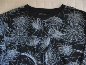 USA покупка! Vintage 90S Y2K cut off Spider web SPIDER WEB тренировочный VINTAGE American Casual б/у одежда накладывающийся надеты 50S контри-рок общий рисунок 