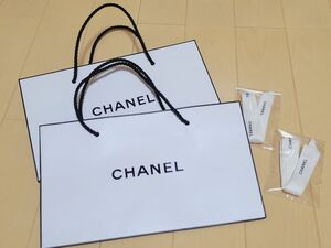 シャネル CHANEL 紙袋 ショッパー ラッピング リボン　2組セット