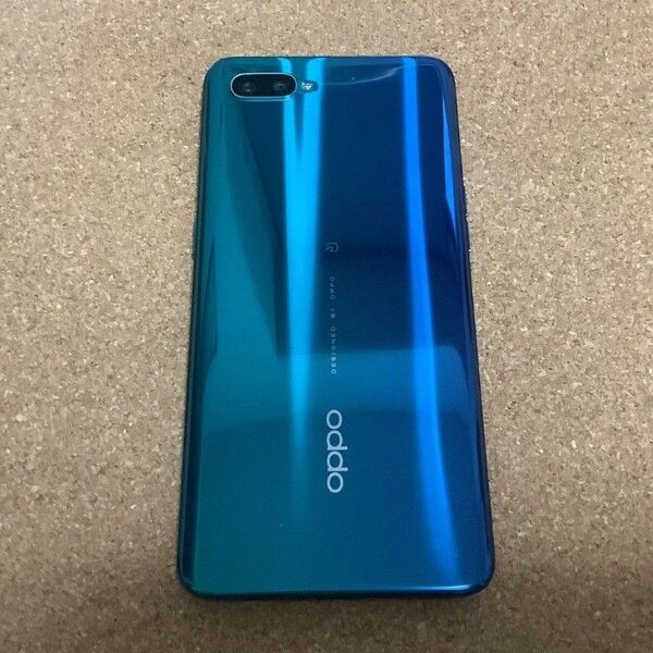 oppo reno A 本体 ブルー (中古・美品)