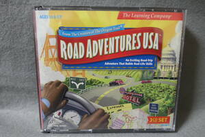 ●送料無料●中古CD-ROM ● 3CD-ROM / ROAD ADVENTURES USA / From The Creators of The Oregon Trail / The Learning Company 