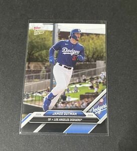 99枚限定 2024 Topps Now Road to Opening Day Dodgers James Outman アウトマン/大谷翔平 山本由伸 ドジャース同僚