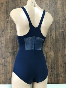 ss_0687y * outside fixed form delivery * top Ace KK30 navy is ikatto .. swimsuit V back polyester 100% S