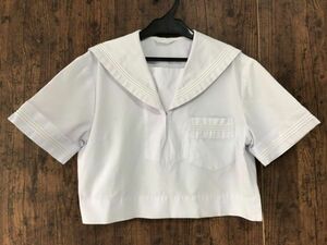 ss_0778y ★定形外 配送★ 熊本県 八代市立第三中学 夏服 半袖 指定セーラー服 サイズ L程度 abonne ecole MITSUTA ミツタ 製　女子制服