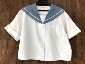 ss_0847y ★定形外 配送★ 大きいサイズ LL程度 九州方面 中学 グレー襟 夏服 半袖 指定セーラー服 カンコー KANKO 製　女子制服