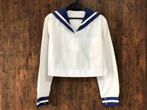 ss_0860y * outside fixed form delivery * Kumamoto prefecture prefecture . the first high school blue collar summer clothing interim clothes long sleeve designation sailor suit size L degree woman uniform 