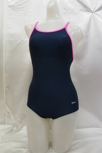 to_9522k * outside fixed form delivery * Sprinter fluorescence pink piping V back navy is ikatto .. swimsuit size S