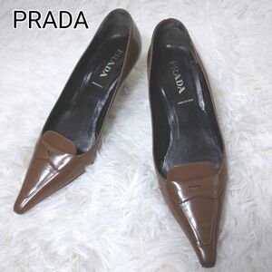 PRADA プラダ パンプス ヒール ブラウン系