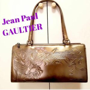 Jean Paul GAULTIER 希少カラー ニューローズ ハンドバッグ ゴールド 廃番 廃盤