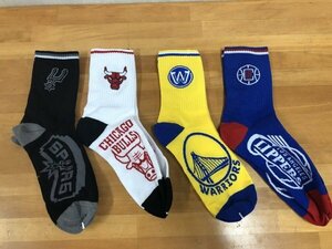 【新品】 NBA バスケットボール ソックス フリーサイズ 靴下 4足セット ① 【送料無料】