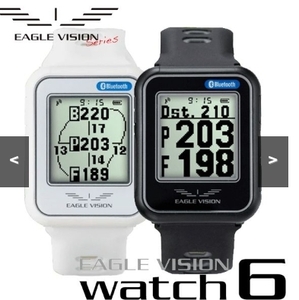 イーグルビジョン ウォッチ6 VISION WATCH 6 ブラック ホワイト 腕時計型GPSナビ 1年保証あり
