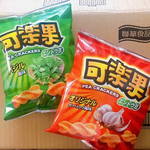 台湾スナック 可楽果 ガーリック味 バジル味 2袋 お菓子