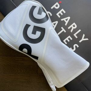 送料無料PEARLY GATES×PGGパーリーゲイツピージージーダブルNAME BIG PGGロゴヘッドカバーDR460cc対応AIRCUSHION抜け防止Whit(お買得)新品