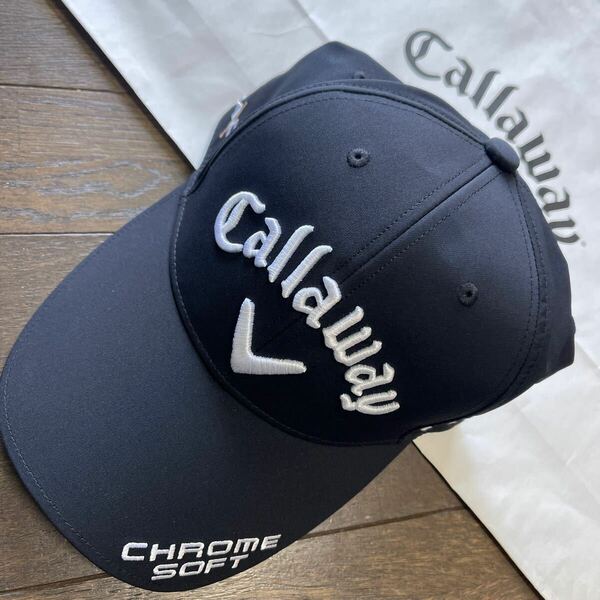 送料無料Callaway GOLFキャロウェイTOUR MODEL 3Dロゴキャップ速乾フロントパネルMESHライナーODYSSEYアジャスターECO Black(お買得)新品