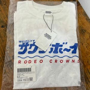 サウナボーイ　Tシャツ ホワイト RODEO CROWNS WIDE BOWL サイズM