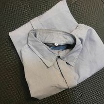 ヨージヤマモト 長袖シャツ 細かいチェック サイズ３ 綿100％ 男性用_画像4