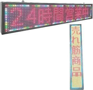 LEDボード 軽量 LED電光掲示板 100X20CM 店頭看板 LED表示機 屋用 LEDデジタルボード 小型LED看板 宣伝