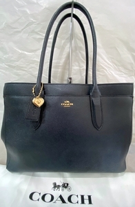 ◆【美品】コーチ COACH 24218 ベイリー キャリオール 　ネイビー　紺　通勤用　A4　