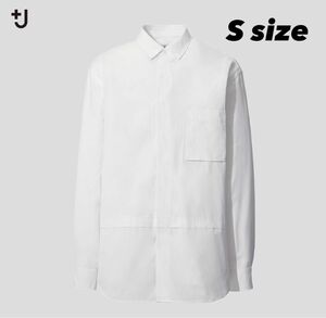 ユニクロ+J スーピマコットンオーバーサイズシャツ　Sサイズ　ホワイト