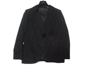 エスカーダ ESCADA スーツ ジャケット パンツ レディース 黒 ブラック 花柄ボタン レーヨン コットン