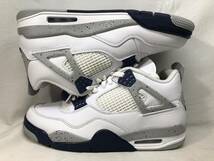 ■未使用 NIKE AIR JORDAN 4 RETRO Midnight Navy AJ4 ナイキ エアジョーダン4 ミッドナイトネイビー DH6927-140 27cm ●240511_画像4