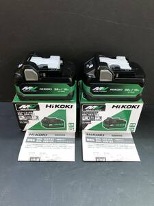 □【未使用】HiKOKI（ハイコーキ) リチウムイオン電池 BSL36A18X 2個セット マルチボルト 